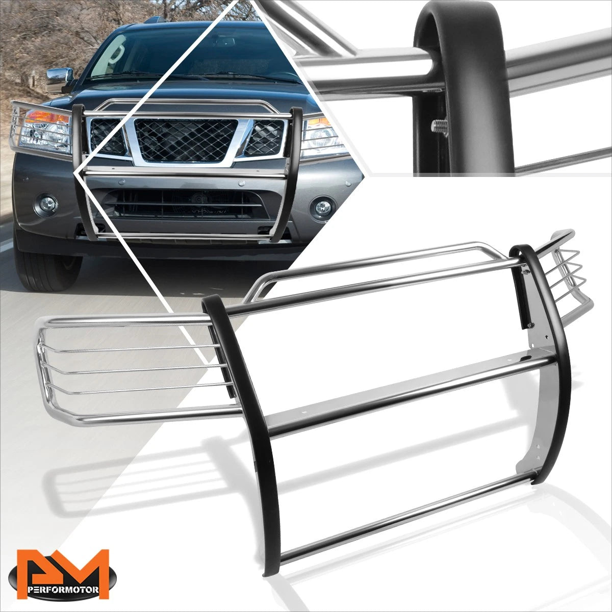 Bumper Brush Grille Guard Protector Chrome for Titan A60/Armada WA60 (2005–2015)