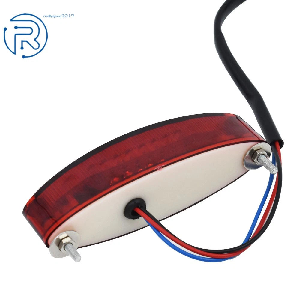LED Brake Stop Running Tail Light for Universal Motorcycle Bobber ATV Dirt Bike