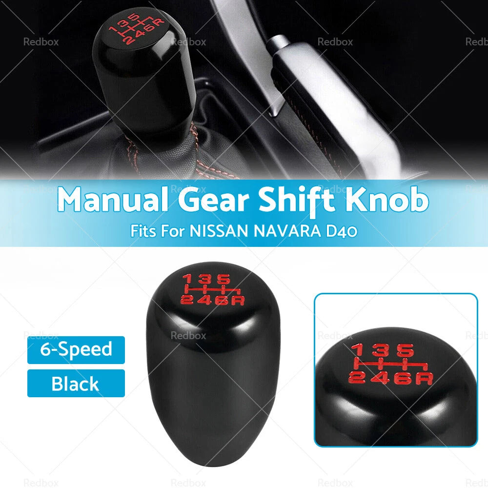 6 Speed Manual Gear Shift Knob for Nissan Navara D40 (2004–2015)
