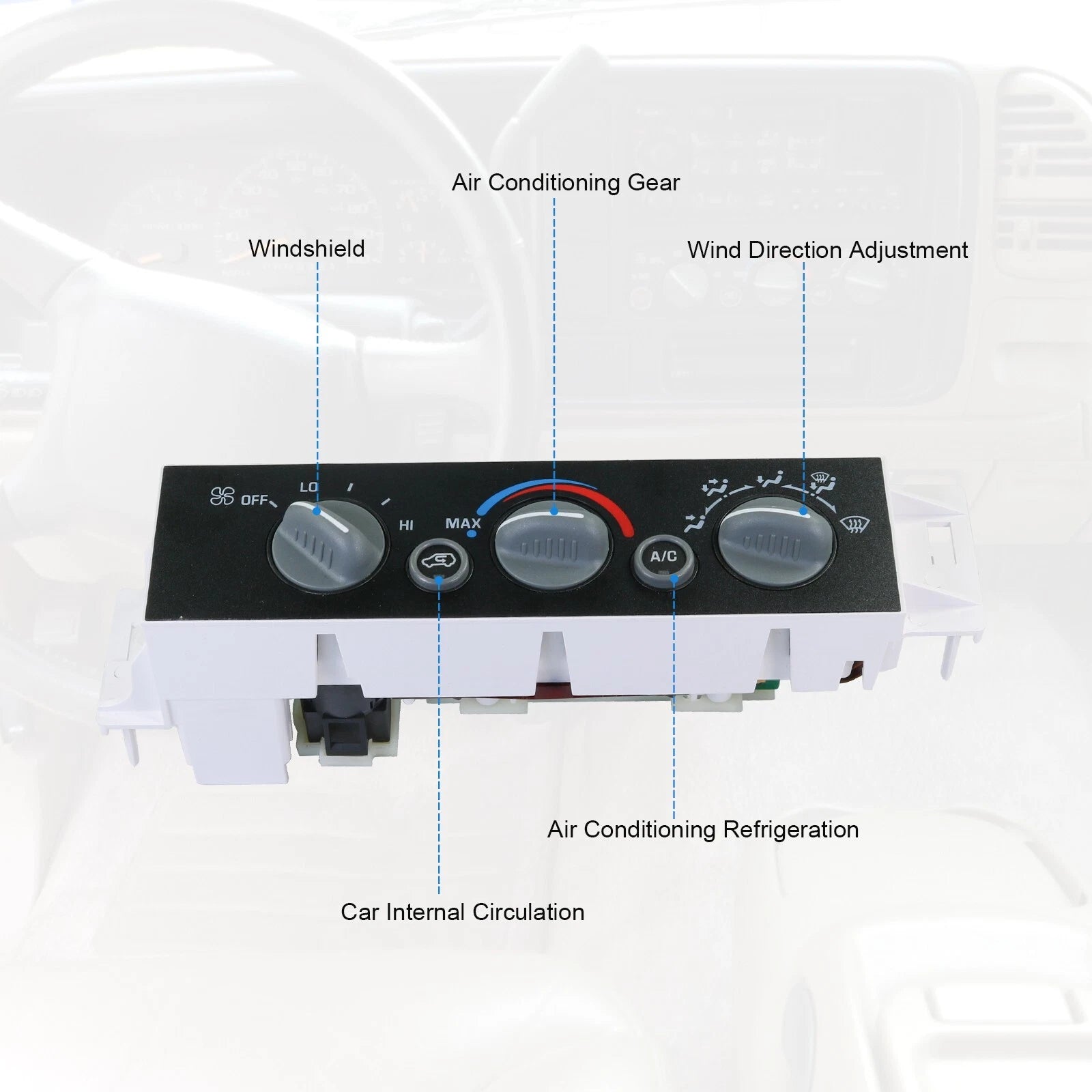 A/C Heater Climate Control Switch for Chevy GMC C1500-C3500 (1990-1999)
