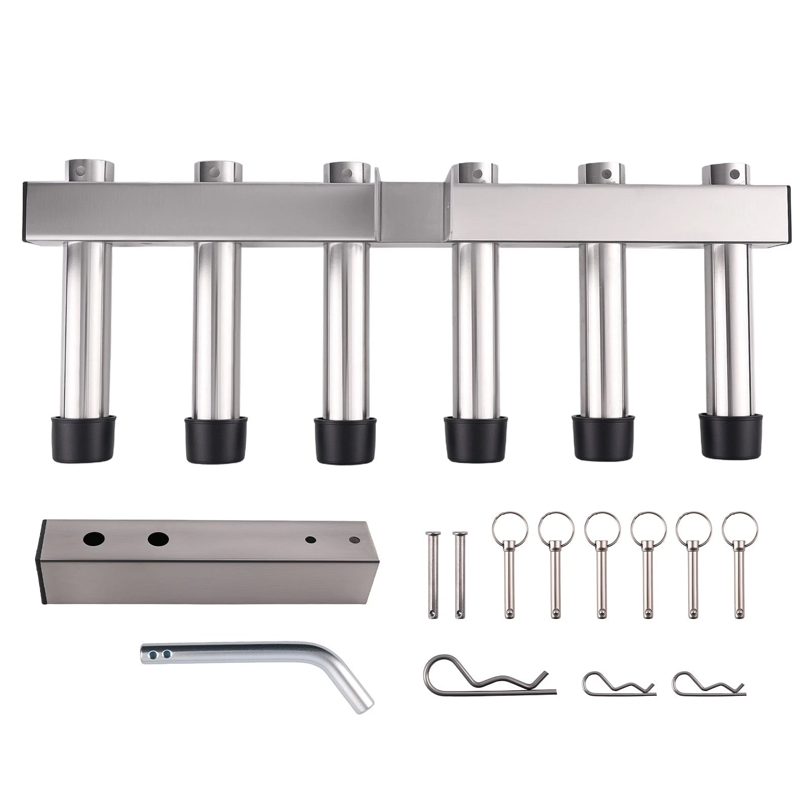 6 Pole Fishing Rod Holder for 2" Hitch Receiver
