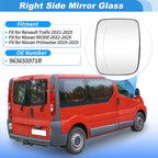 Heated Mirror Glass for Nissan NV300 (2022–2025) Right Side No. 963655971R