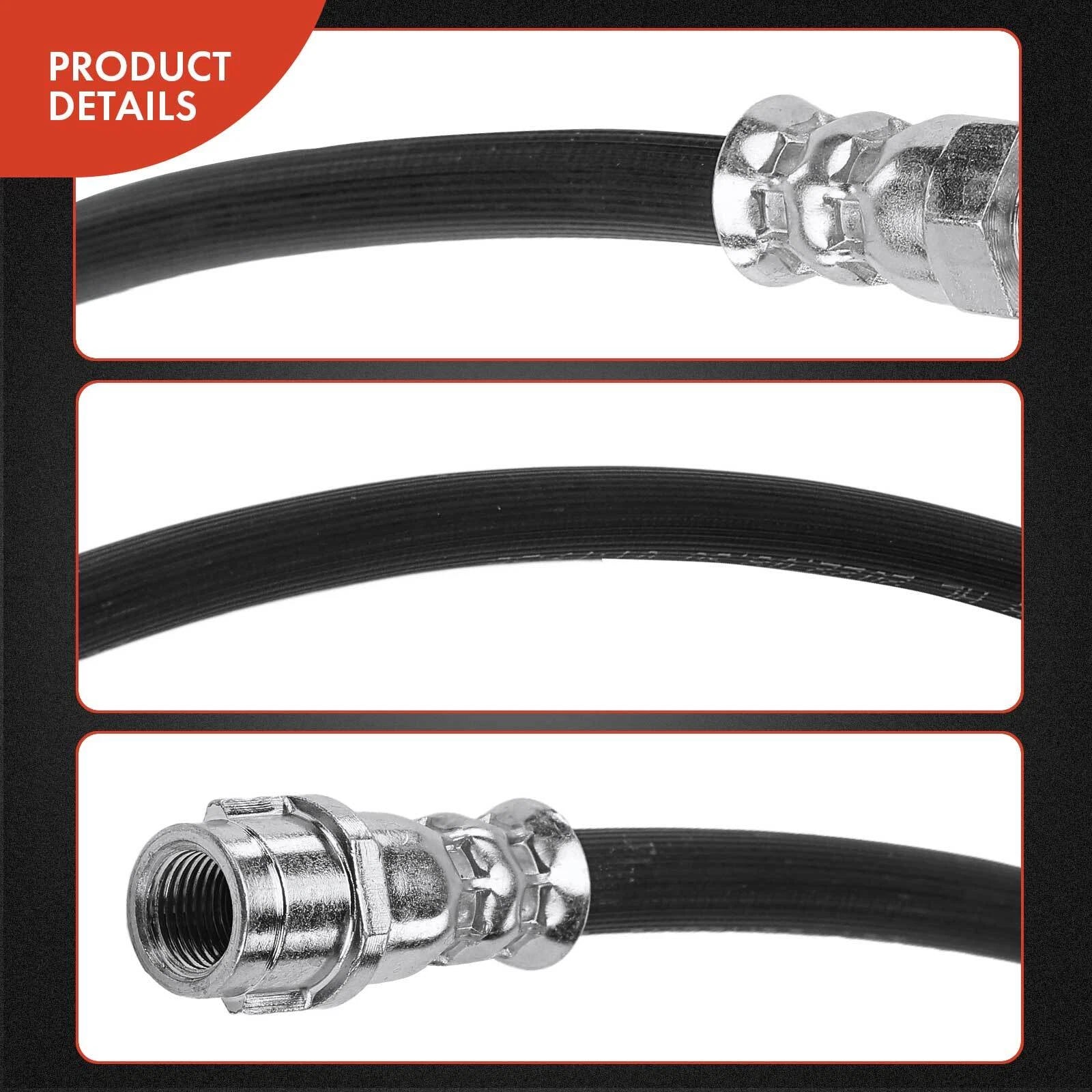 2X Front Brake Hydraulic Hose for Mercedes-Benz E250 E350 (2014-2016)