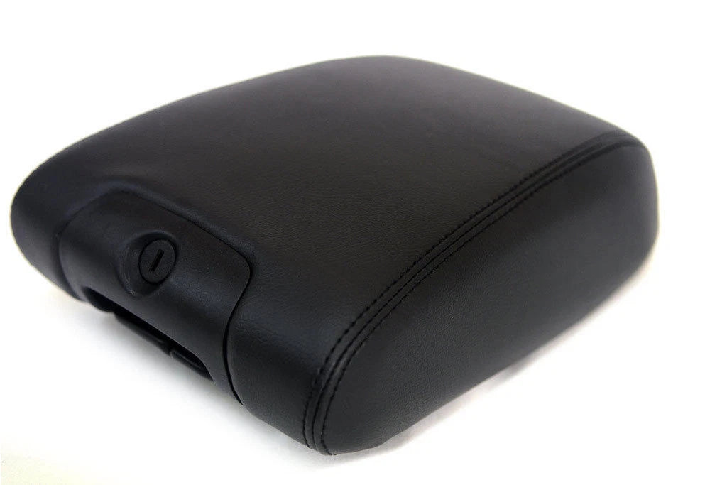 Center Console Armrest Cover for Jeep Wrangler (2011–2017) Black Leather