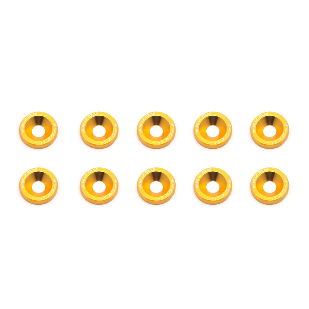 Gold Billet Aluminum M6 Bumper Washer Bolt for Car (2010-2020)