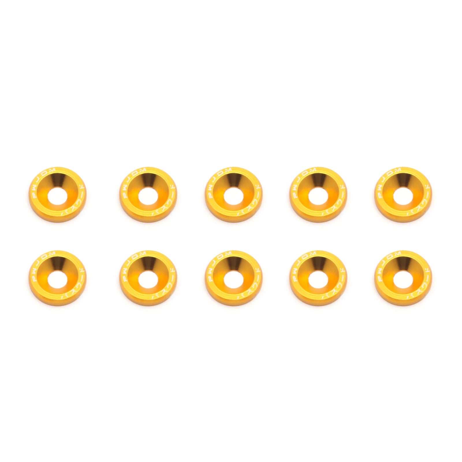 Gold Billet Aluminum M6 Bumper Washer Bolt for Car (2010-2020)
