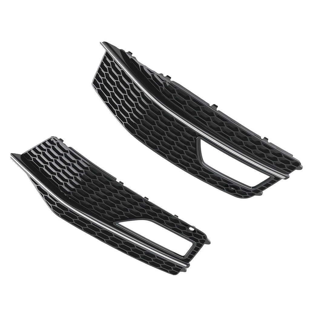 Pair Fog Light Grille Cover for Audi A4 (2013–2016) 8K0807681L
