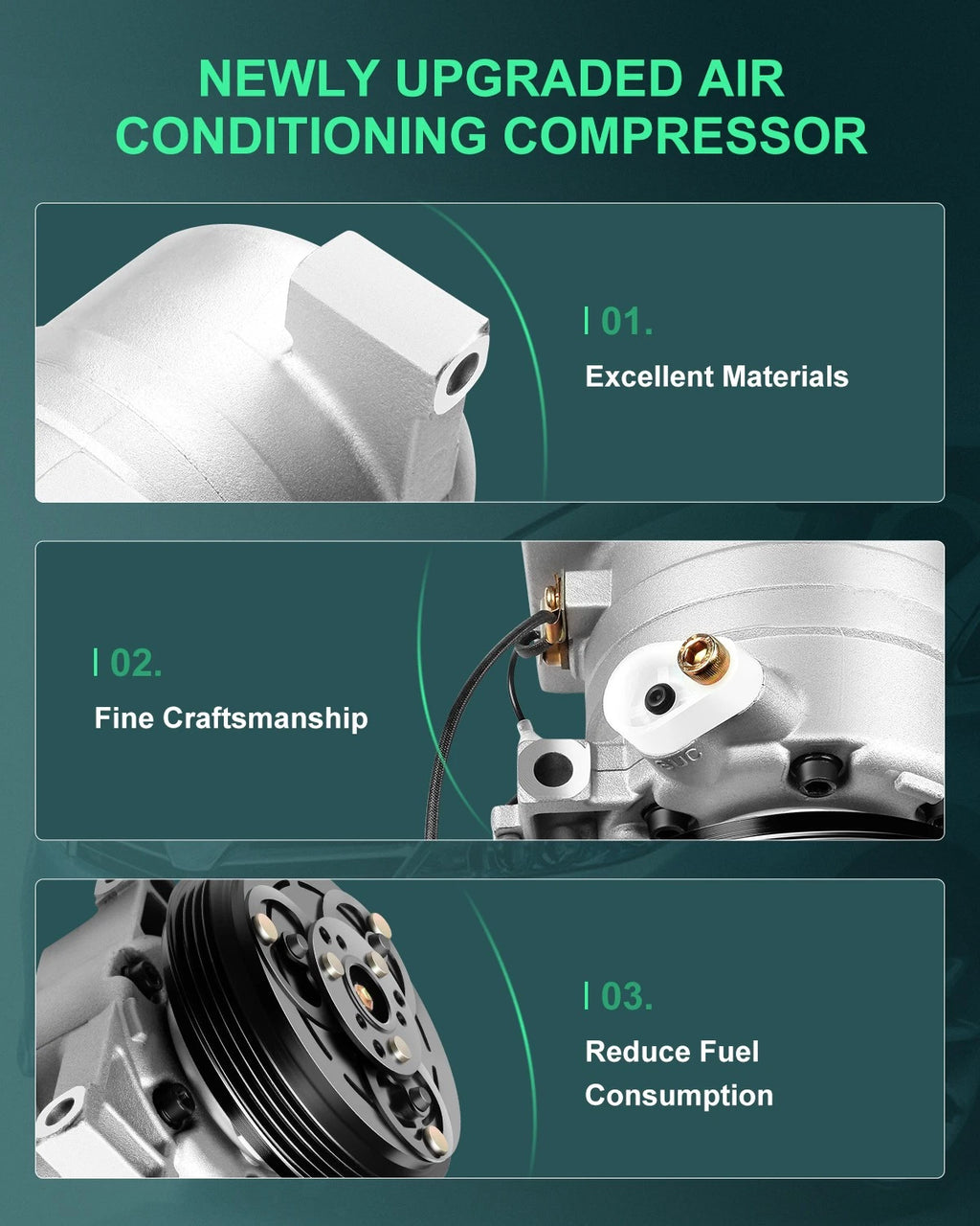 A/C Compressor for Subaru Impreza 2.0L 2.5L (2002–2007)