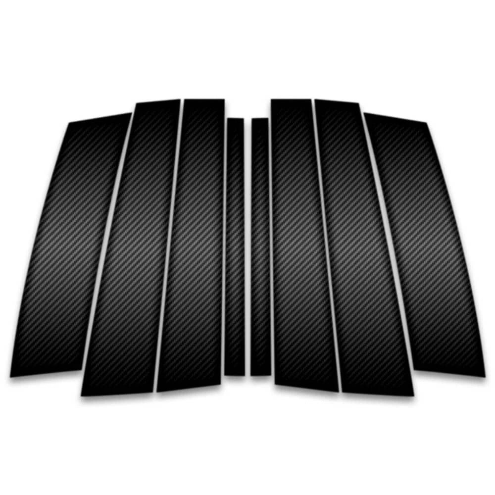 8pc Carbon Fiber Pillar Post Covers for 2004-2008 Chrysler Pacifica