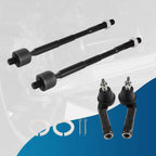 Set of 4 Inner Outer Tie Rods for Hyundai Elantra (2017-2023)