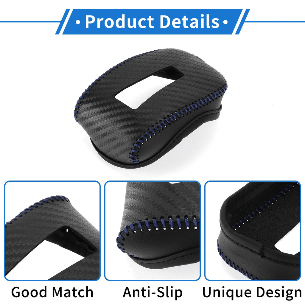 Gear Shift Knob Cover for Mitsubishi Outlander (2013–2021) - Carbon Fiber Blue