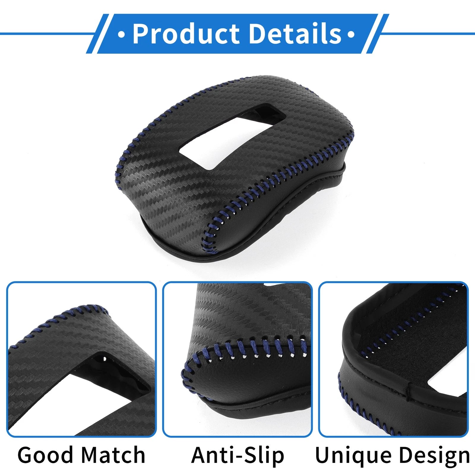 Gear Shift Knob Cover for Mitsubishi Outlander (2013–2021) - Carbon Fiber Blue