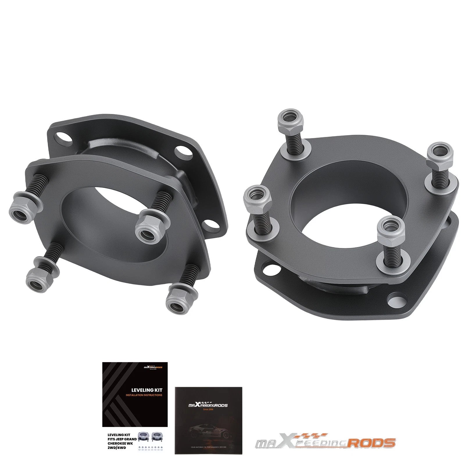 2" Front Strut Spacer Lift Kit for Jeep Commander XK (2006–2010) 2WD/4WD