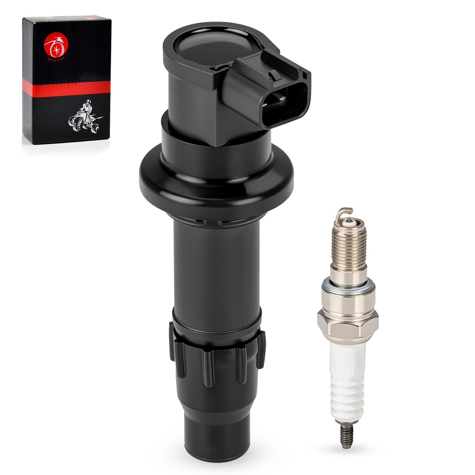 Iridium Spark Plug Ignition Stick Coil for Honda CRF250R (2004), CRF250X (2004–2017)