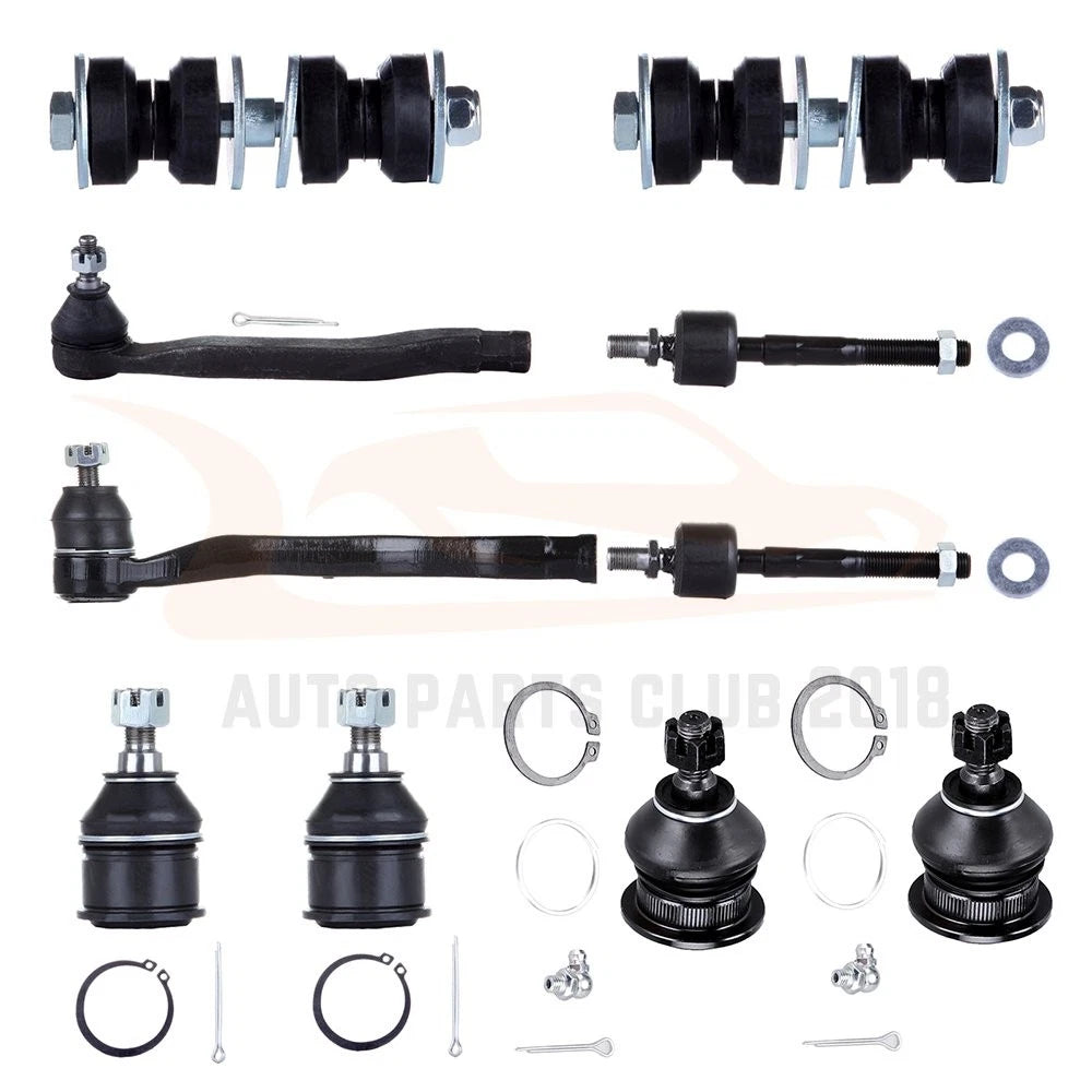 10PCS Front Tie Rods Ball Joints Sway Bars Kit for Honda Accord (1994–1997)