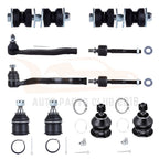 10PCS Front Tie Rods Ball Joints Sway Bars Kit for Honda Accord (1994–1997)