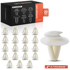 Nylon Natural Trim Panel Retainer Clips for Mazda Toyota (11.5mm) (20-Pack) (–)