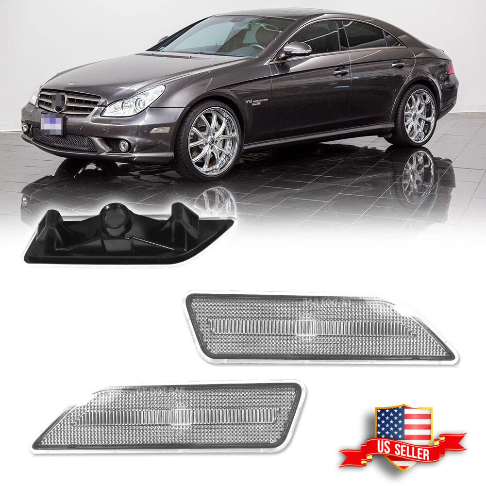Clear Front Side Marker Light for Mercedes CLS-Class (2006–2011)