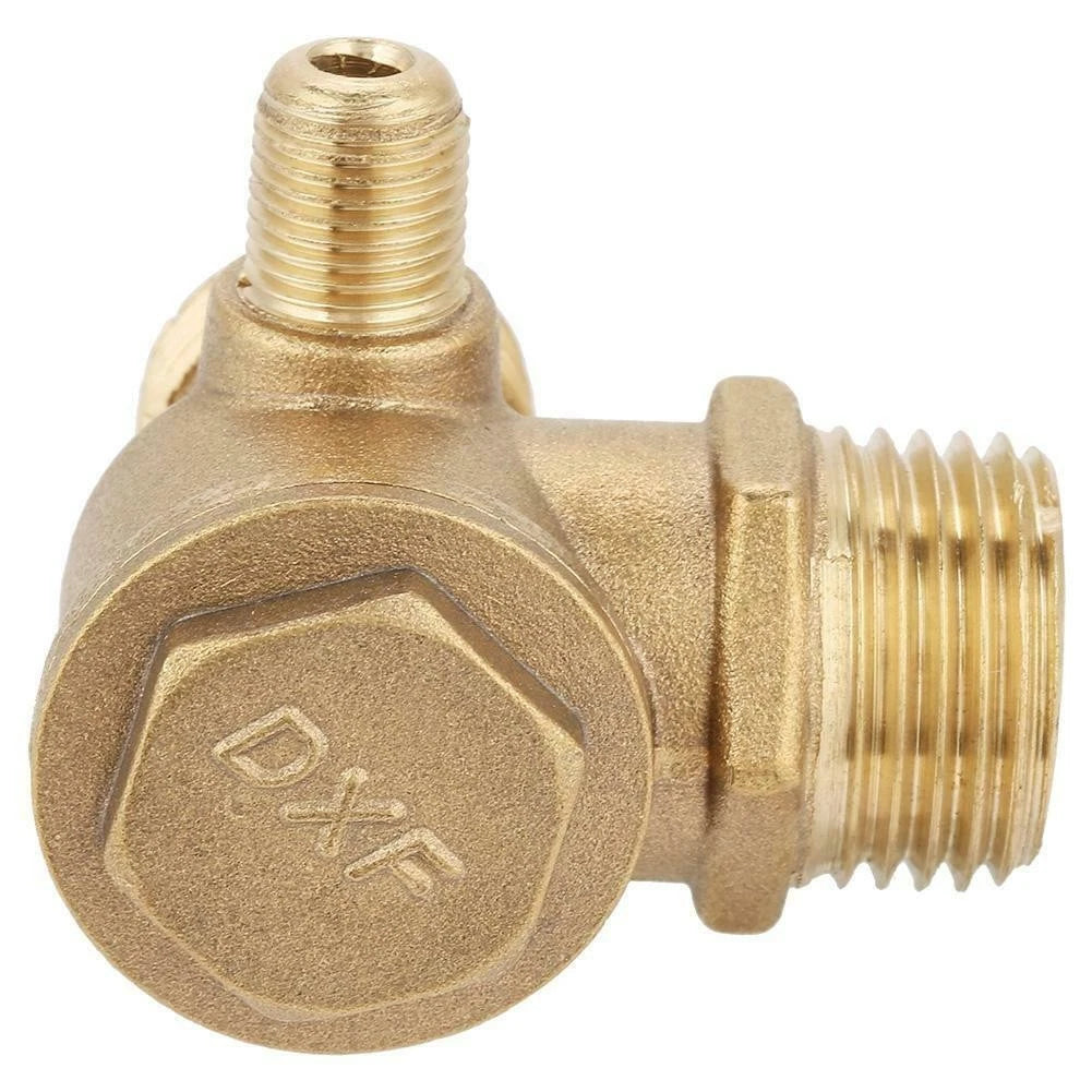 Air Compressor Check Valve for Male Threaded Applications (0.8in x 0.7in x 0.4in)