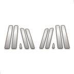 10 Pc Chrome Pillar Post Covers Upgrade for Audi Q7 (2007–2015)