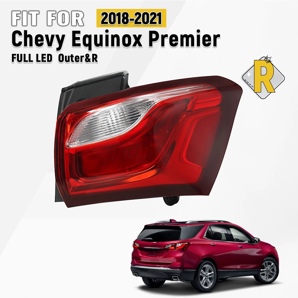 Tail Light Brake Lamp Assembly LED for Chevrolet Equinox (2018–2021) Passenger Side
