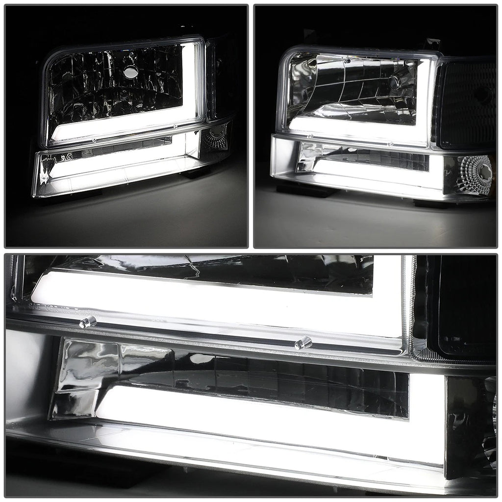 Set of 6 Headlight and Bumper Lamps for Ford F150 F250 F350 (1992–1996)