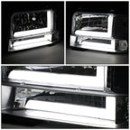 Set of 6 Headlight and Bumper Lamps for Ford F150 F250 F350 (1992–1996)
