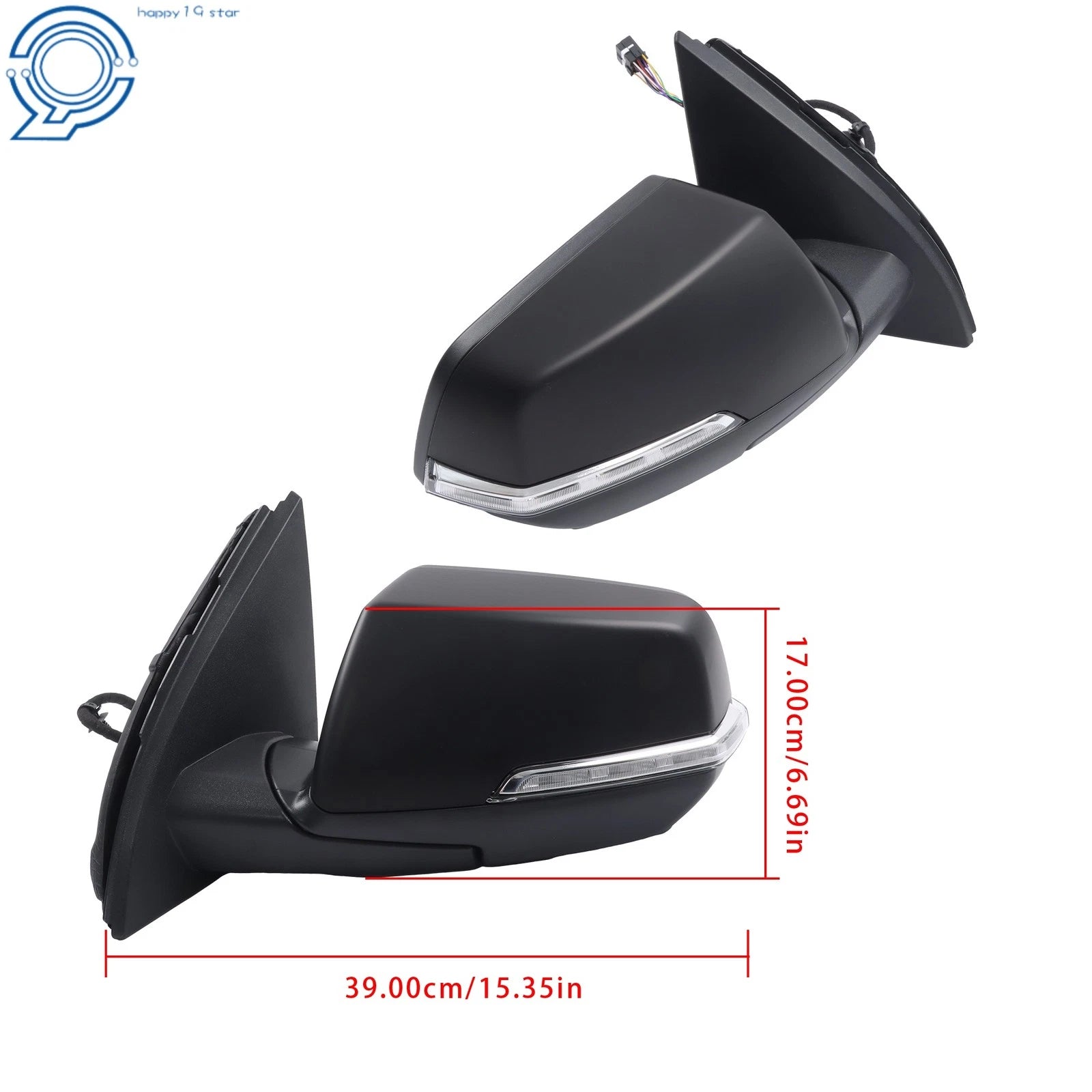 Set of 2 Heated Mirrors for GMC Acadia (2020–2024)