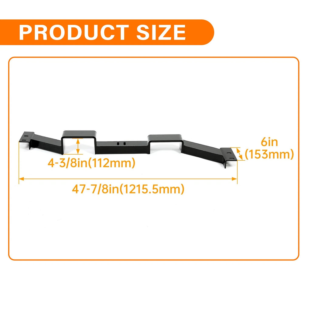 Double-Hump Transmission Crossmember for Chevrolet Monte Carlo (1978–1988)