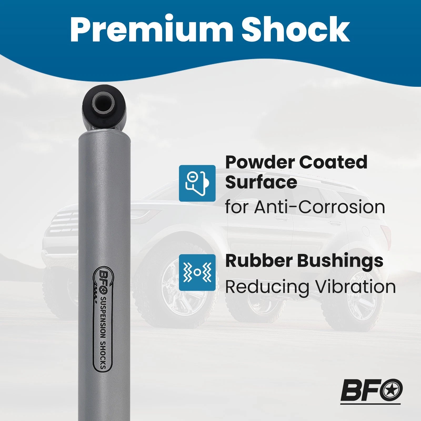 Rear Lift Shock Absorber for Dodge Ram 2500 (2003-2010) 0-3" Travel