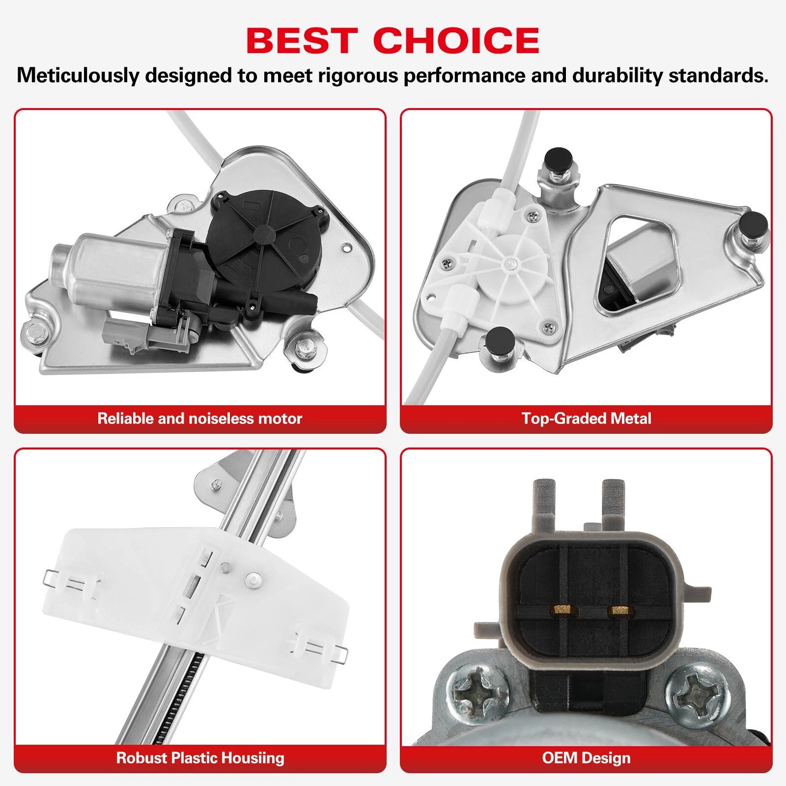Power Window Regulator Motor Assembly for Jeep Liberty (2002–2006)