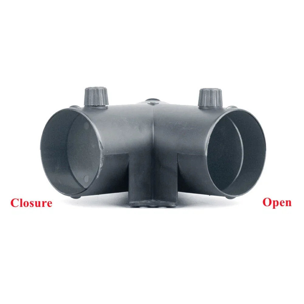 3in Y Branch Duct Splitter with Regulator Flap Valve for Heater