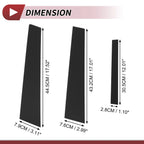 6pcs Door Pillar Window Trim for Nissan Sentra (2007–2012) Black