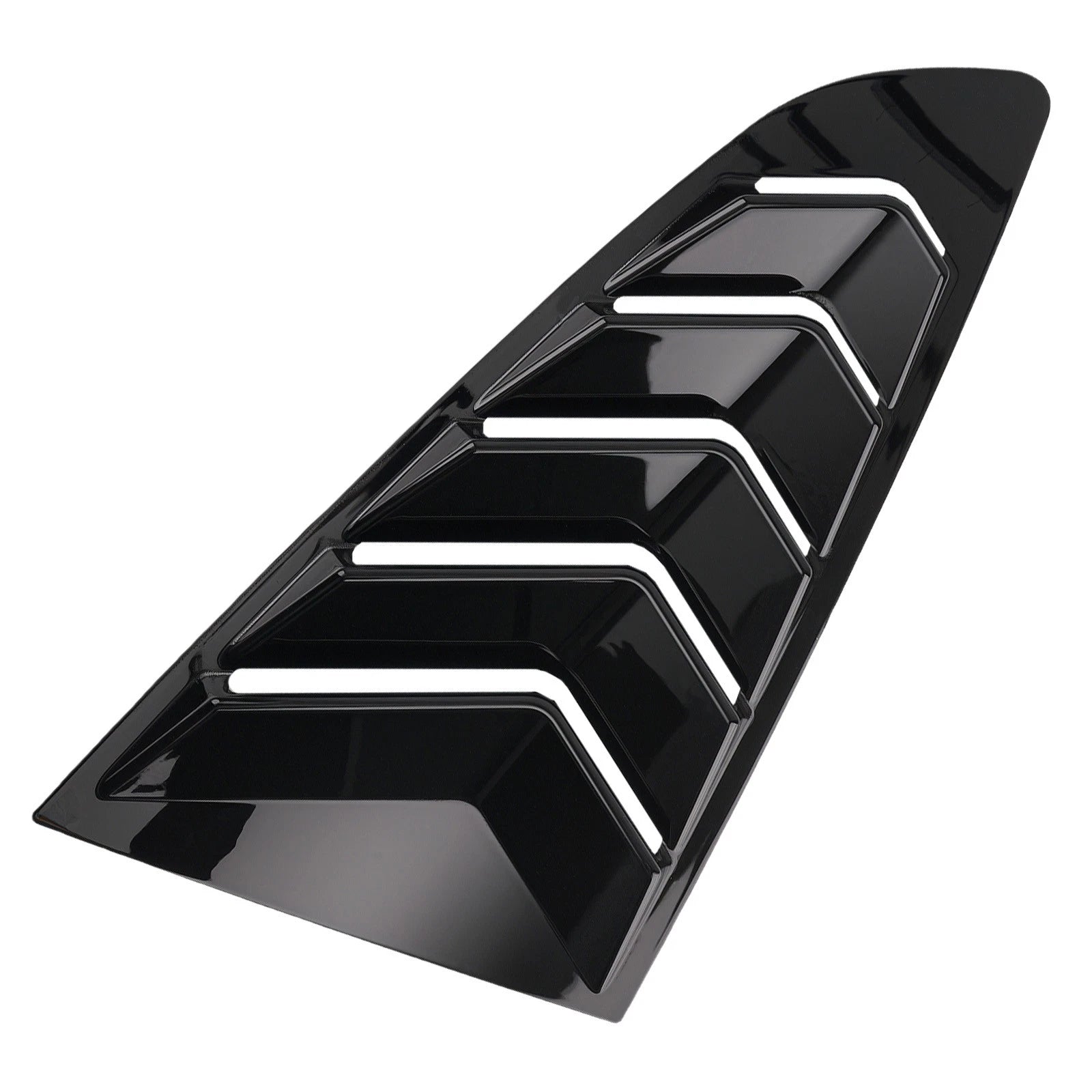 ABS Black Side Window Louvers for Ford Mustang Coupe (2015-2022)