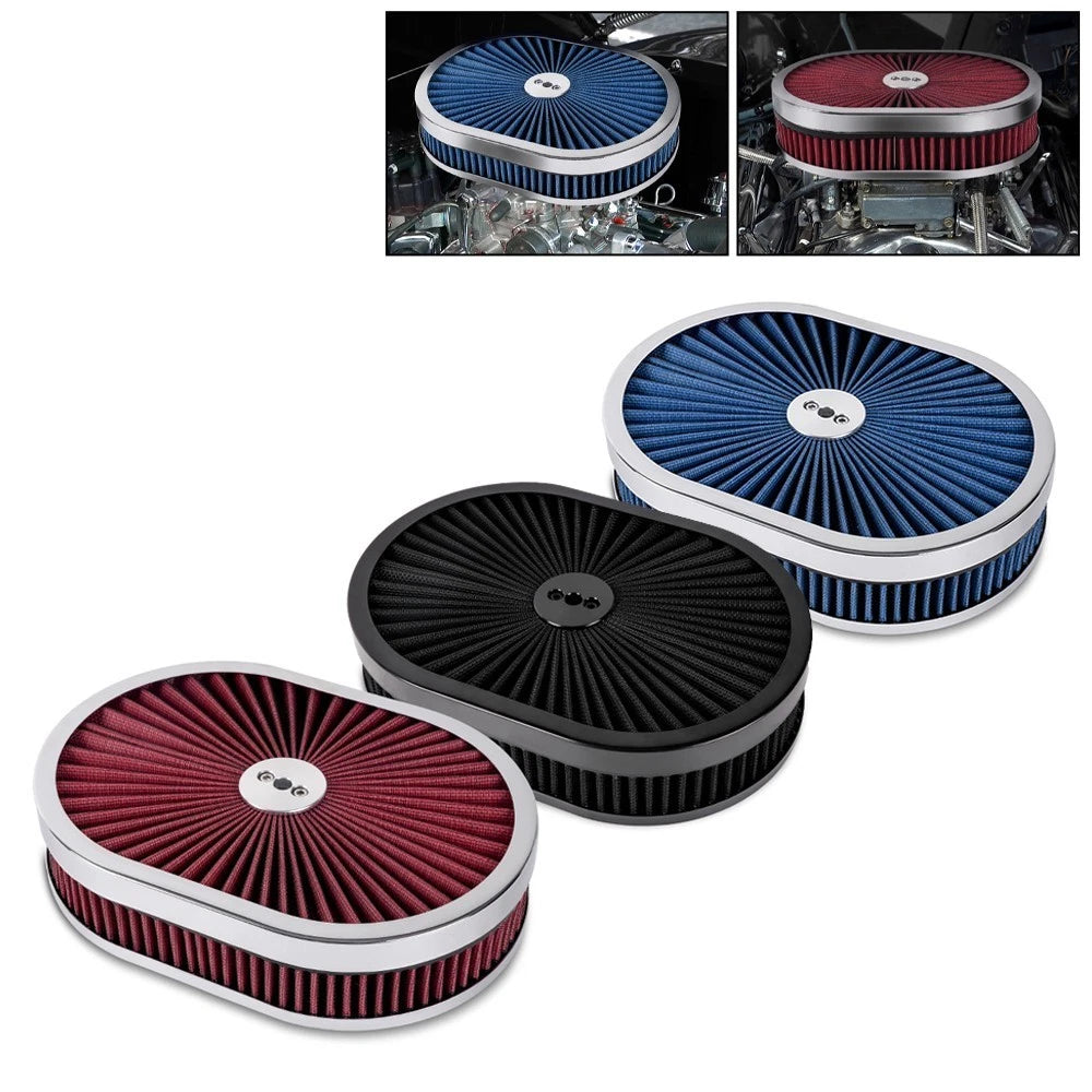 Air Cleaner Set of 2 for 4-Barrel Carburetor 5-1/8" Neck (Washable)