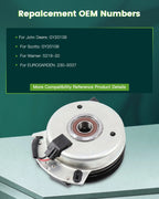Electric PTO Clutch for John Deere L120 L130 (GY20878) - Upgraded Bearings