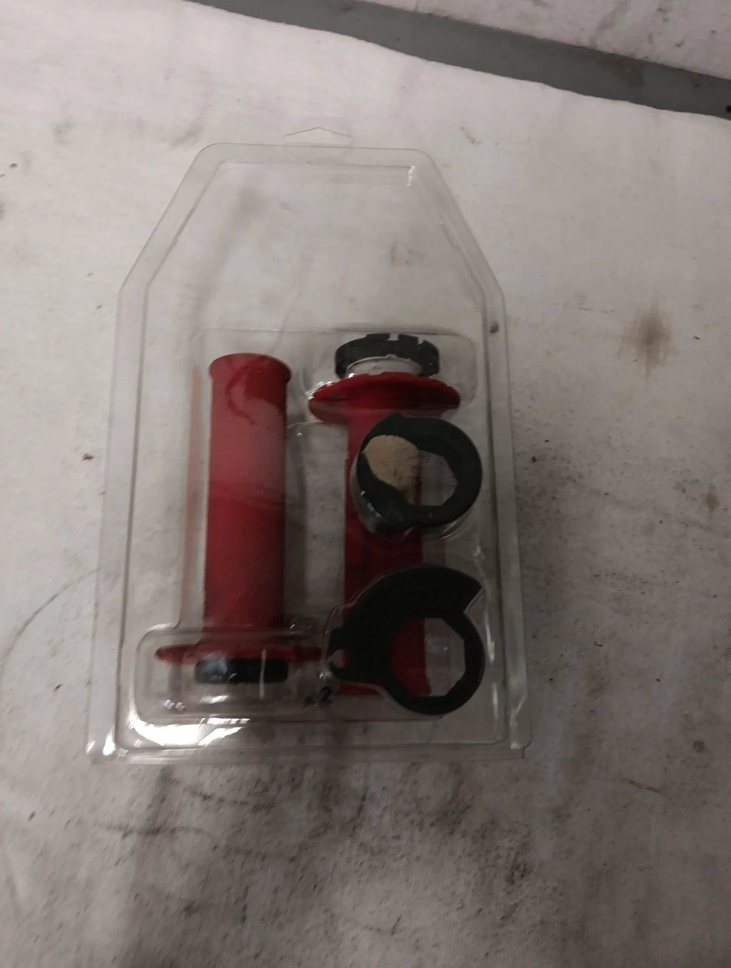 Micro-X Half-Waffle v2 Lock-On Grips for ODI (Red/Black)