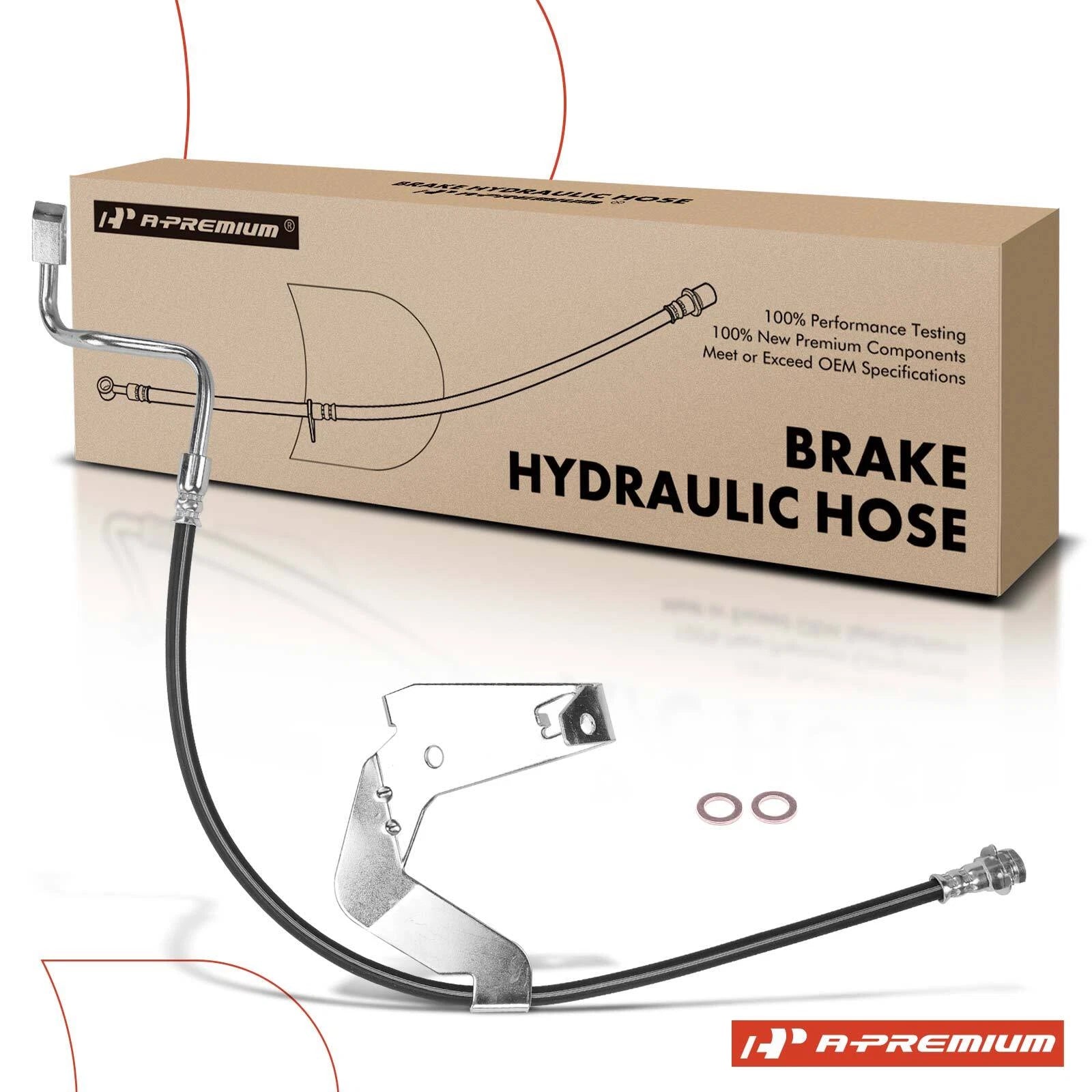 Front Left Brake Hydraulic Hose for Ford F-250 Super Duty (2008–2009)