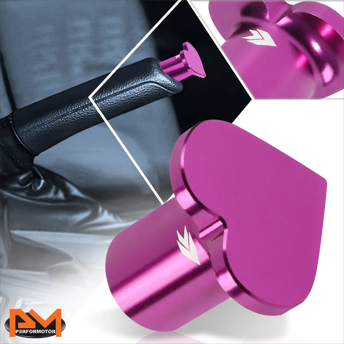 NRG DB-H003PP Purple Heart Hand E-Brake Drift Button for Civic/CRX/S2000 (1988–2009)