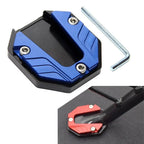 Kickstand Extender Pad for Motorcycle Bikes - Blue