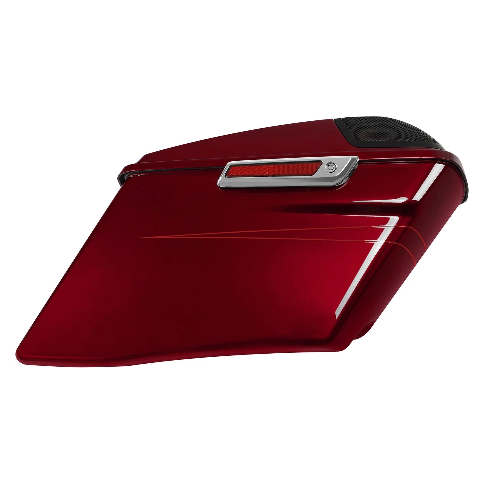 4" Stretched Hard Saddlebags for Harley Touring (2015–2025) Velocity Red Sunglo