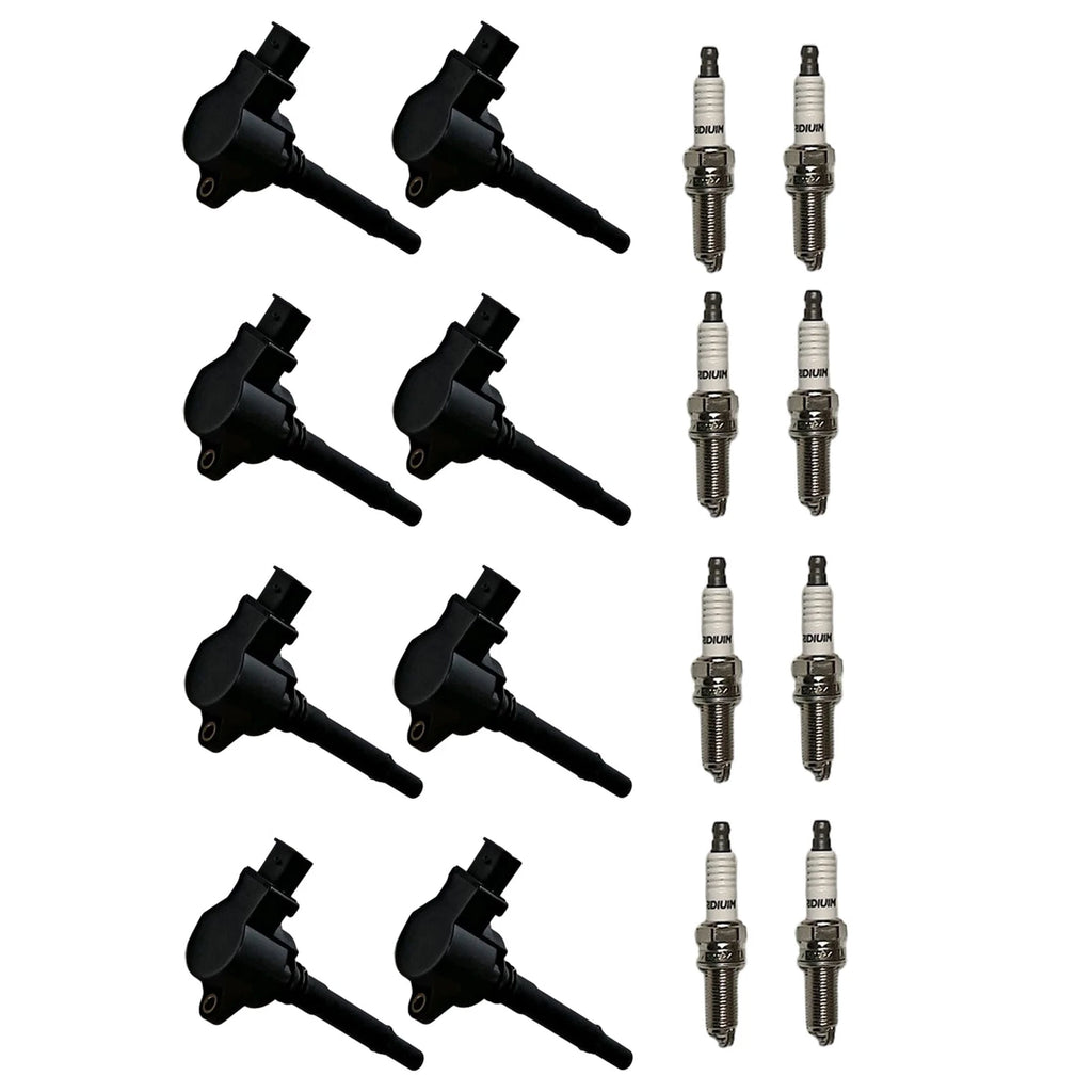 Set of 8 Ignition Coils & Iridium Spark Plugs for Mercedes-Benz E63 AMG (2010–2016)