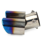 Dual Stainless Steel Exhaust Pipe Tail Muffler Tip for Universal Car