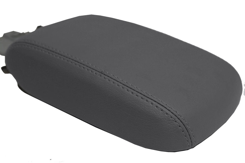 Leather Console Lid Armrest Cover for Subaru Crosstrek (2012–2017) Gray