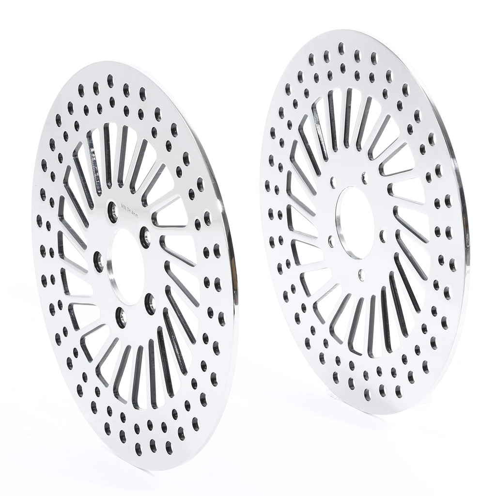 Set of 2 Front Brake Rotors for Harley Touring Sportster (2008–2023)