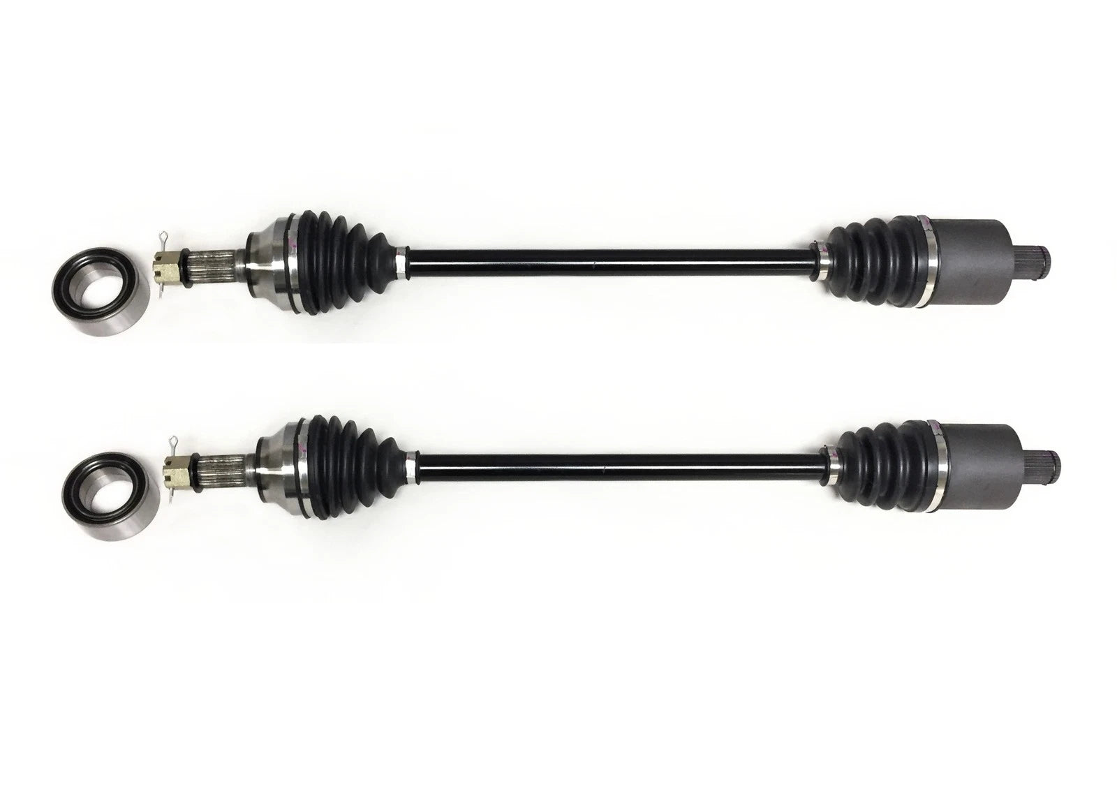 Set of 2 Precision Front CV Axles & Bearings for Polaris 1333434 (Direct Fit)