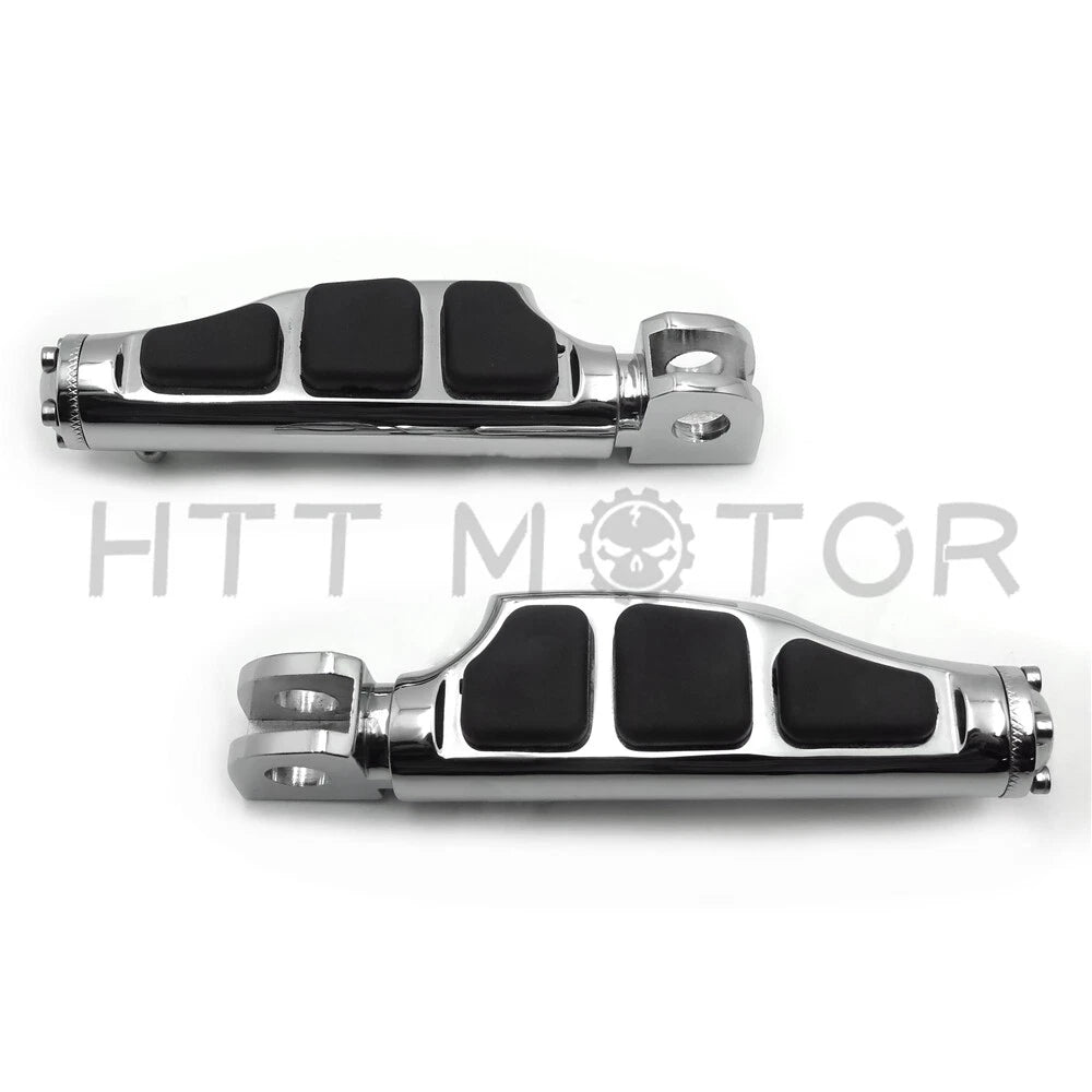 Chrome Flat Wing Footpegs for Suzuki Marauder 1600/Boulevard M90 (2004–2005)