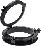 10" Round Portlight Porthole Window for Marine Applications (ABS, Tempered Glass)