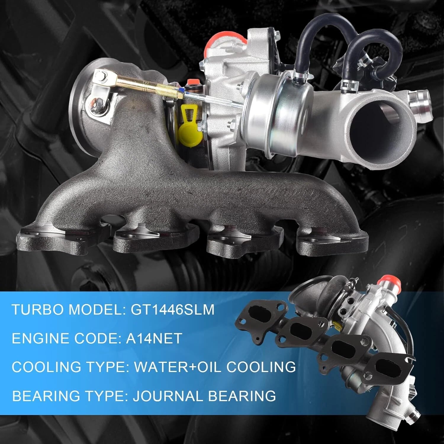 Turbo Charger for Chevrolet Cruze Sonic Trax Buick Encore (2011–2021) 55565353 1.4L