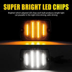 2X LED Turn Signal Lights for Jeep Wrangler YJ (1987â1995) Black